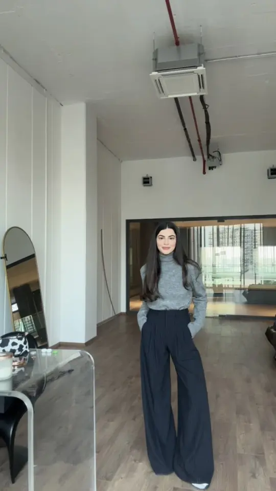 Karol marka lacivert çizgili marka model palazzo