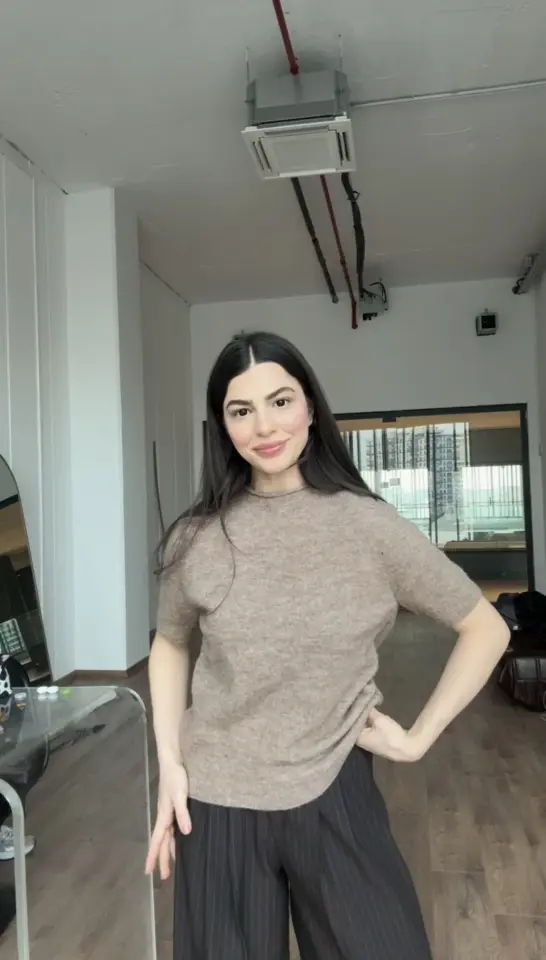 Dilvin vizon tonlu kısa kol triko