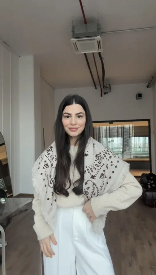 Viral bej tonlu şal