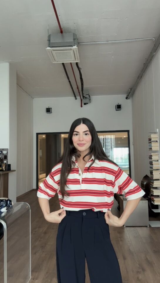 Krem kırmızı Orjinal marka oversize basic