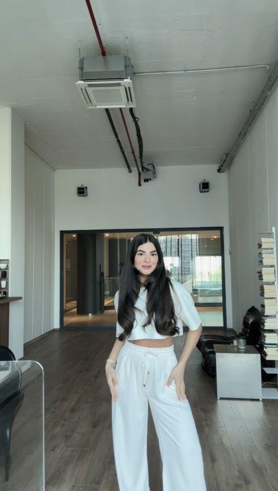 Taş rengi Dubai pantolon