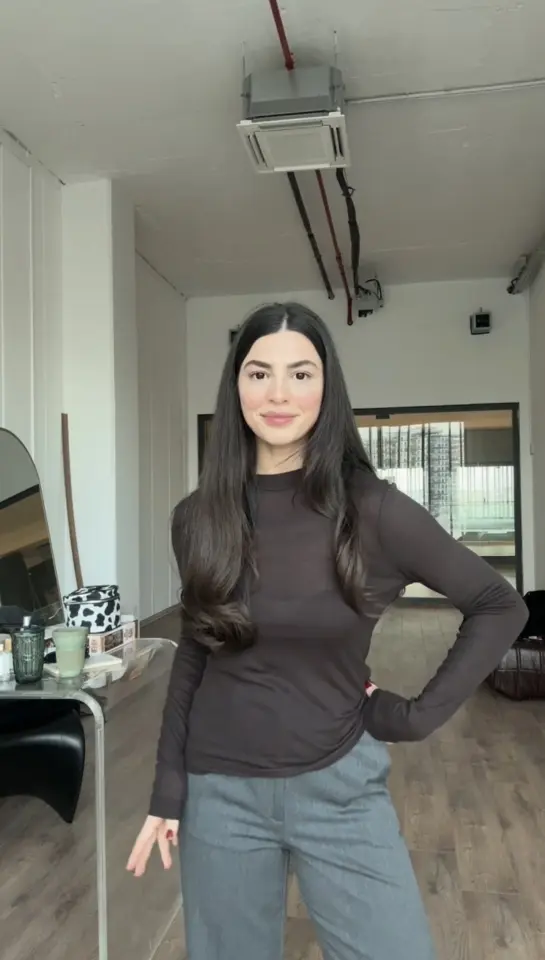 Karol marka acı kahve ince basic bluz