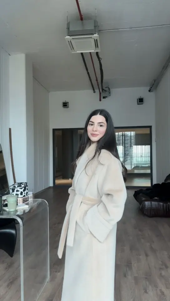 Premium kalite deve tüyü renk tüylü Maxi boy kaban