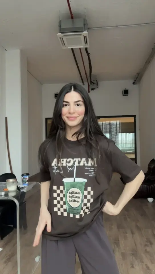 Acı kahve baskılı tişört