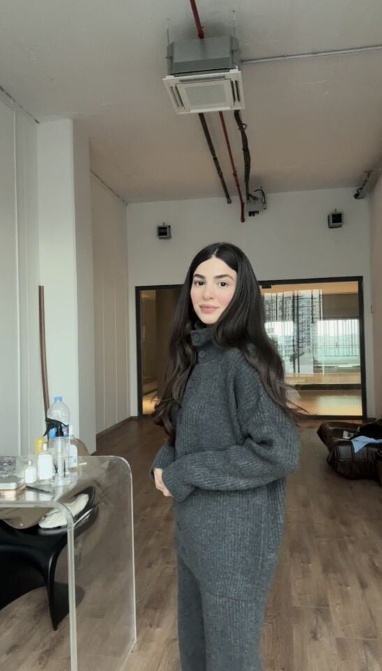 Dik yaka tok dokulj antrasit takım