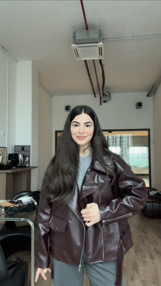 Premıum kalite bordo vintage ceket