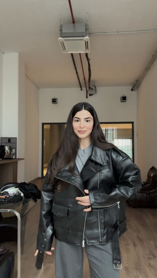 Siyah premıum vintage ceket