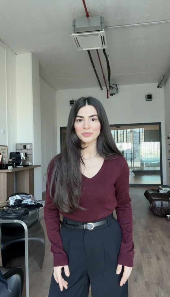 Stradıvarıus bordo pamuklu bluz