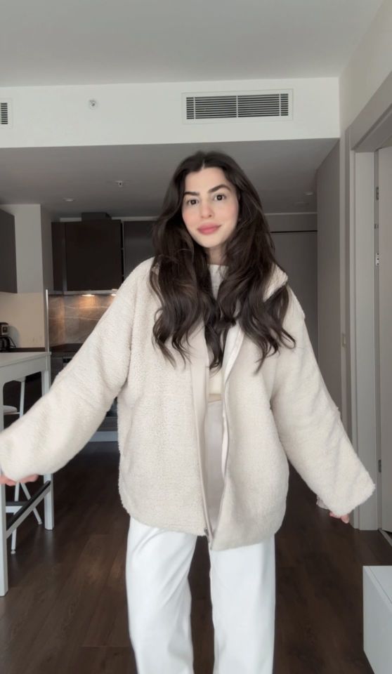 İçi astarlı krem peluş