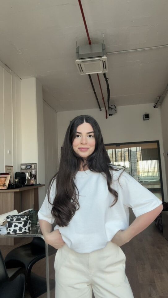 Orjinal marka yarım kol beyaz basic