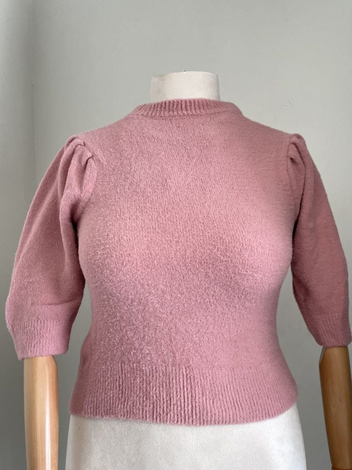 Pembe prenses kol mevsimlik kazak