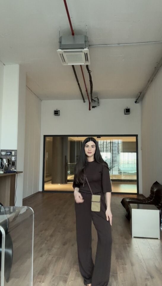 Kahve oysho kumaş takım