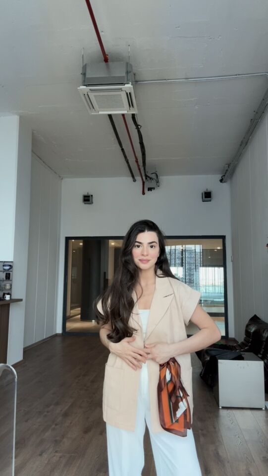 Tek düğmeli kanvas ceket