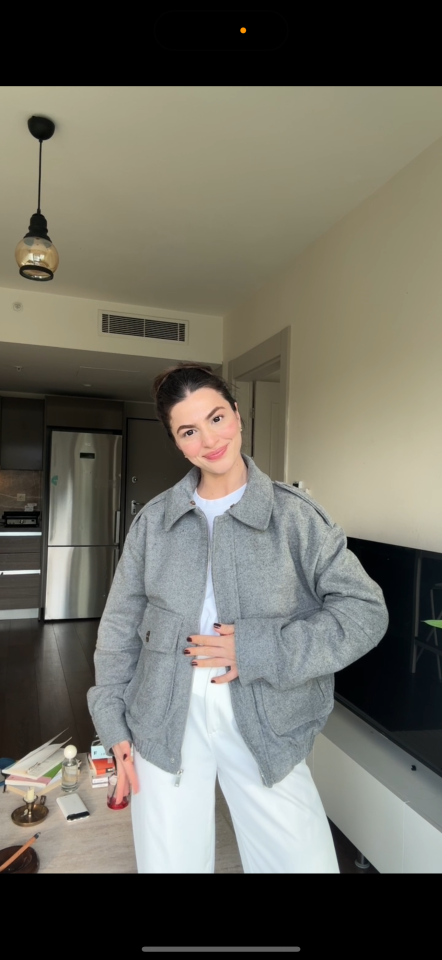 Bağımsız kürklü astarlı mont