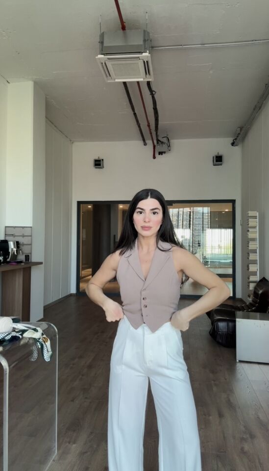 Karol marka kemer köprülü pantolon