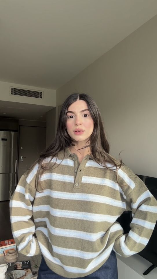 Polo yaka dokulu triko kazak