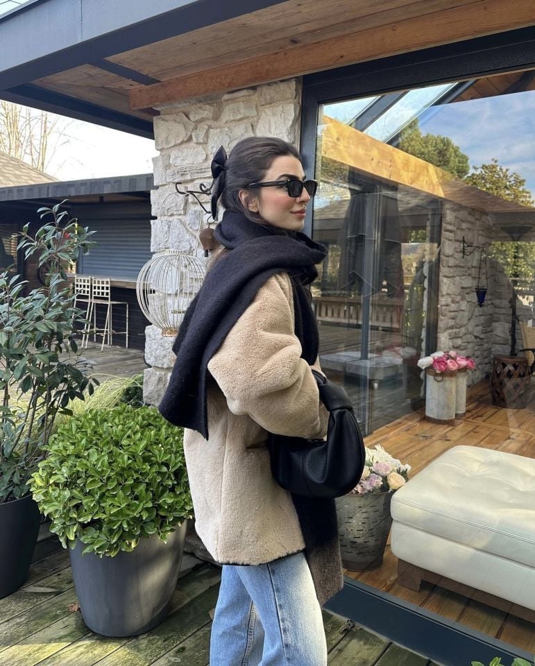 Mango marka muadil içi deri mont