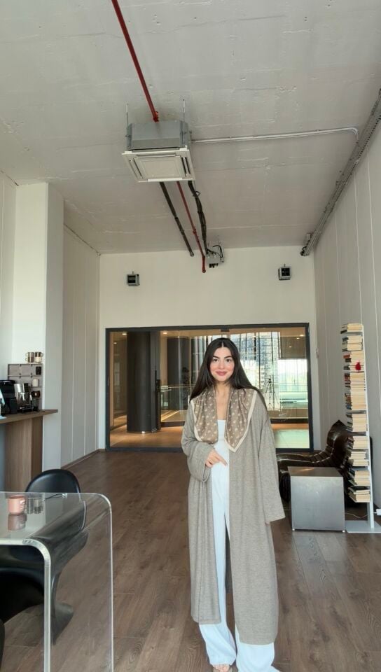 Vizon yumoş maxi hırka