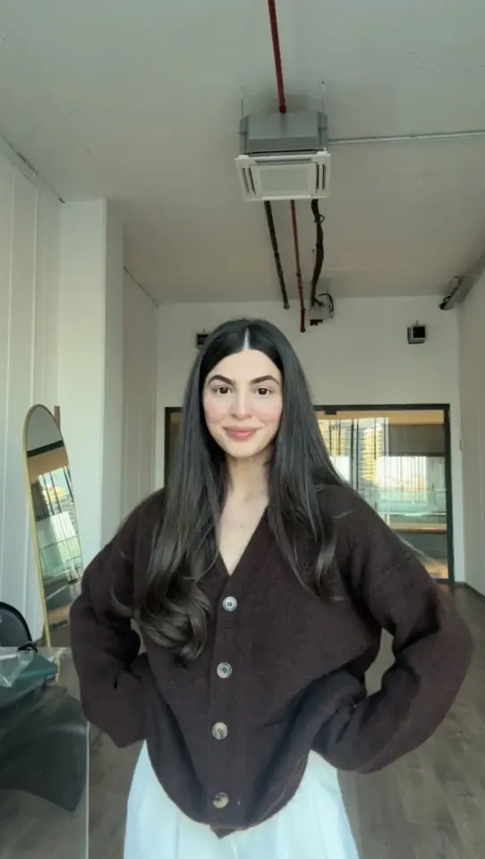 Kahverengi ortaboy triko hırka