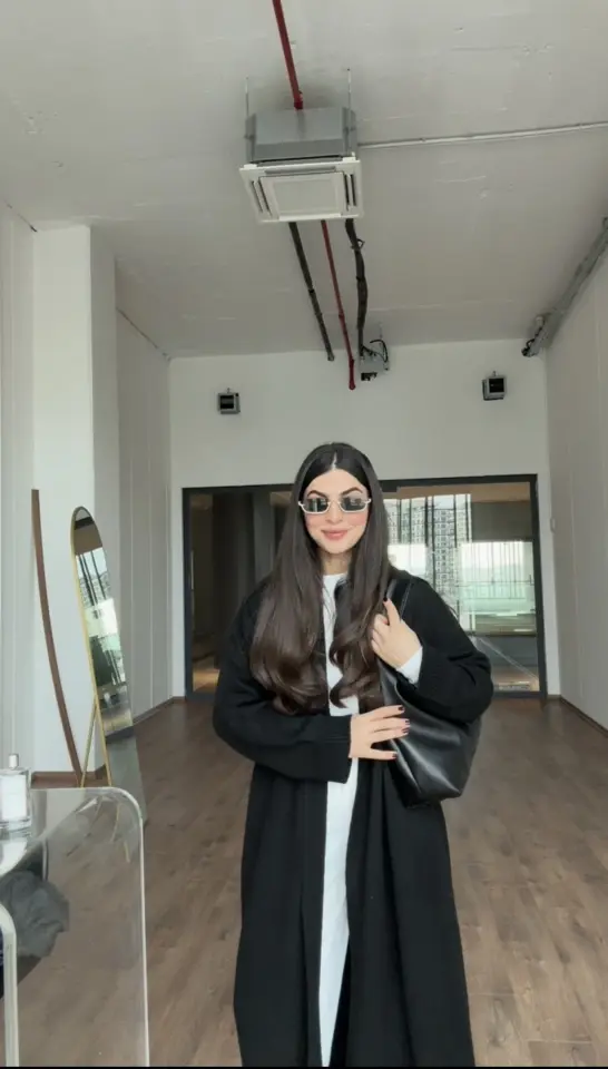 Siyah Maxi boy hırka