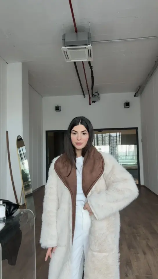 Çift taraflı Maxi boy kürk