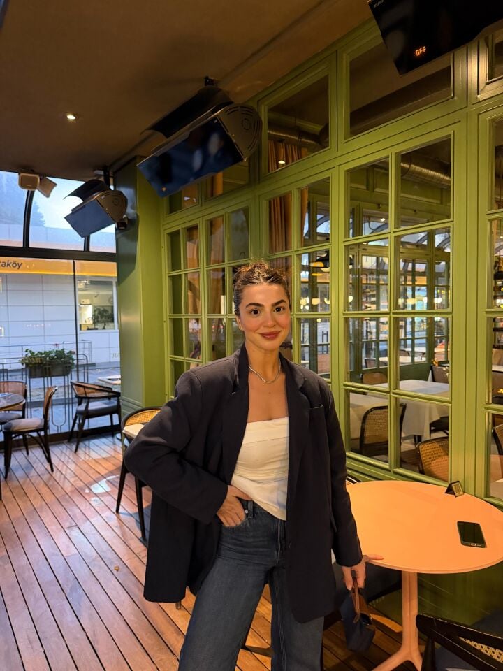 İçi astarlı lacivert blazer(ön sipariş)