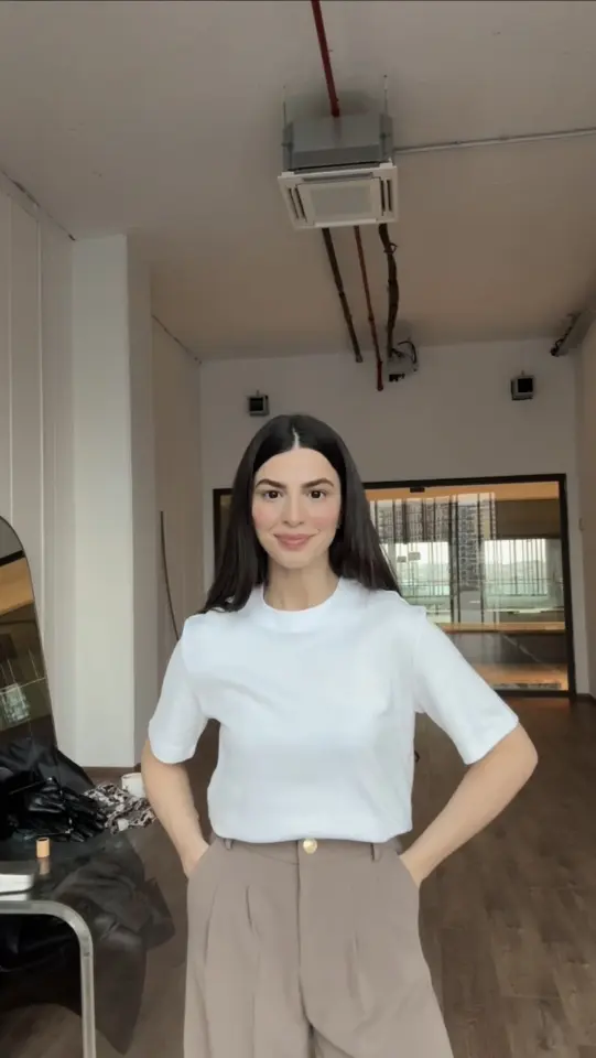 Orjinal marka beyaz kısa kollu tişört